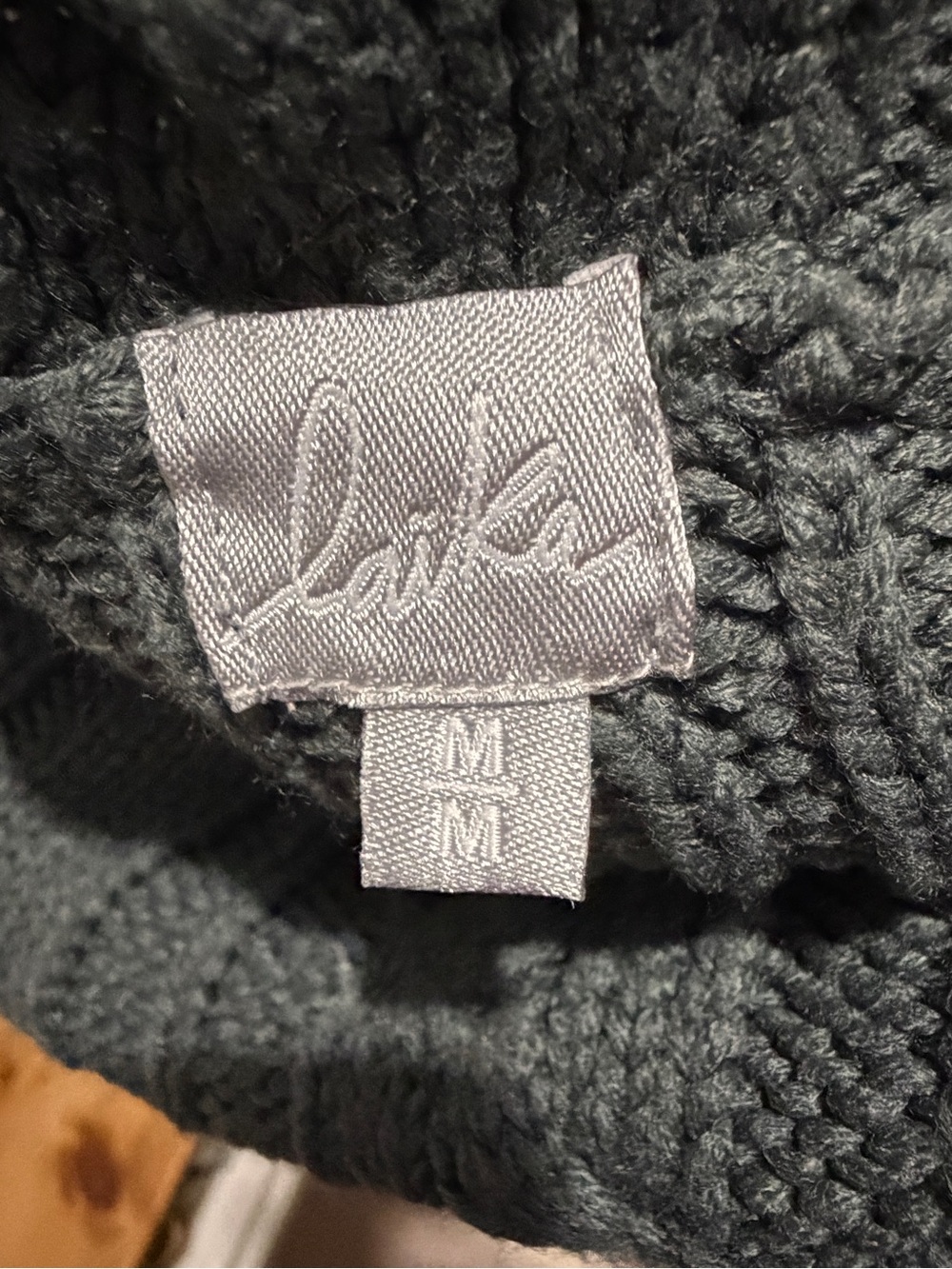 Green Off Shoulder Sweater - Picture 2 of 2